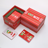 Jeu de cartes familial sur le thème de Noël, Knit Wits, jeu de cartes flash pour les fêtes de fin d'année, jeu éducatif interactif pour enfants