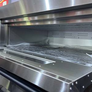 فرن بيتزا تجاري صناعي مدمج بمؤقت ، بسكويت ، مكسرات ، كيك ، خبز ، مخابز بالغاز مع البخار - Product Image 4