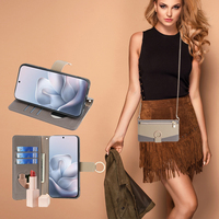 Étui portefeuille classique en cuir souple de luxe moderne avec fentes pour cartes pour Samsung Galaxy S26 S25 Ultra S24 S23 S22 S21 Plus