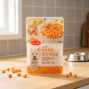 100g Bow Wow Carrot Cheese Treats for Dogs - Product Image 2