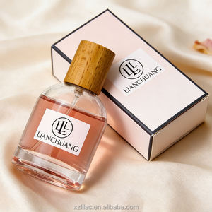<span class=keywords><strong>Vente</strong></span> flash : flacon de parfum rond en verre de 50 ml, col <span class=keywords><strong>à</strong></span> sertir avec bouchon en bois, boîte cadeau exquise, récipient <span class=keywords><strong>cosmétique</strong></span> vide de qualité supérieure - Product Image 5