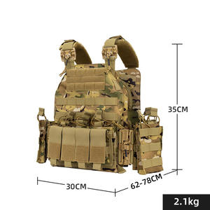 Engrenages tactiques <span class=keywords><strong>Softair</strong></span> Oxford Coyote Brown 3XL 5xl Holster Assault Bandolier Chest Rig Plate Carrier Tactical Combat Weight - Product Image 3