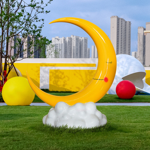 Grande cavallo bianco unicorno scultura simulata arte popolare statua in resina matrimonio centro commerciale all'aperto parco divertimenti Photobooth decorazione - Product Image 5