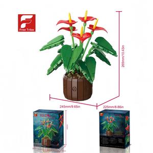 11001-47 Sunflower Preserved Flower Ages 14+ Handmade Assembly Plastic Building <b>Block</b> Toy Model Ornament Unisex - Product Image 4