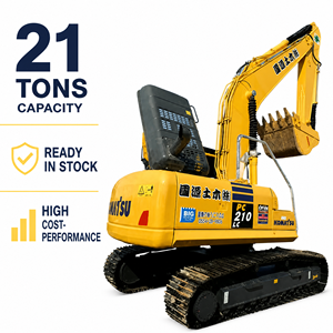 Excavadora Komatsu PC210LC de 21 Toneladas con Cucharón de Excavación, Lista para Entrega, Alto Rendimiento, Excavadora Usada para Jardinería - Product Image 1