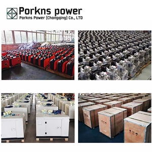 Porknos 12kva Máy phát điện diesel với âm thanh bằng chứng và thời tiết tán điện tiller động cơ diesel cho silencer Máy phát điện 2 piston - Product Image 3