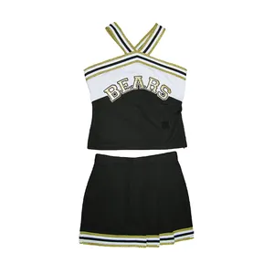 Melhor qualidade Dança Traje Cheerleading Cheer Prática Formação Conjuntos cheerleading uniforme