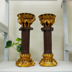 <span class=keywords><strong>Pilares</strong></span> de resina adornados con temática de elefante, estatuas de decoración ornamentada, figuritas de Interior para exhibición en el hogar, patrón de <span class=keywords><strong>Anime</strong></span>, temas de animales pintados - Product Image 2