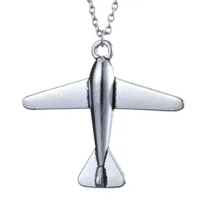 Ожерелье с подвеской в виде самолета для мужчин и женщин