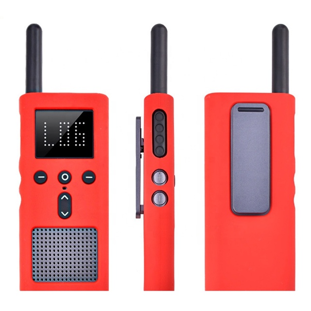 Portable Real Silicone Walkie-Talkie Protective Cover with Shockproof Design and Radium Carving for Mobile Phones
