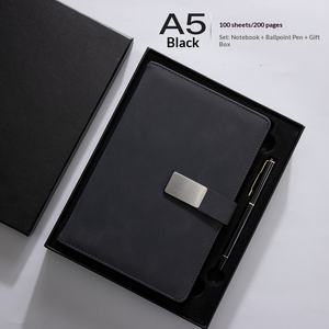 Carnet promotionnel A5 en cuir PU, <span class=keywords><strong>cadeau</strong></span> de remise de diplôme, personnalisable avec nom de marque, couleur et design imprimé en sérigraphie – Lots - Product Image 2