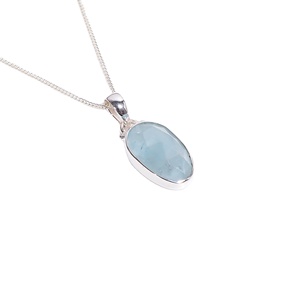 จี้สร้อยคอ Paraiba kyanite 925เงินสเตอร์ลิงเครื่องประดับที่มีคุณภาพสูงตามสั่งสไตล์น่ารักขายส่งจี้ของขวัญ - Product Image 1