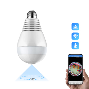 Manufacturer Home Wireless Light Bulb Lamp <b>Wifi</b> E27 <b>Camera</b> 360 Degree Pnaoramic Wireless IR <b>Security</b> HD CCTV <b>Camera</b> BC01 Bulb Ca - Product Image 1