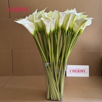 Grand bouquet de fleurs artificielles Calla Lily de 74 cm pour centre de table de mariage, décoration, fleurs artificielles réalistes