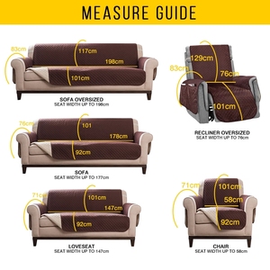 Grosir Penutup Sofa Sofa Empuk Penutup Kursi Anjing Peliharaan Tikar Berlapis Penutup Sofa Reversibel untuk Ruang Tamu - Product Image 3