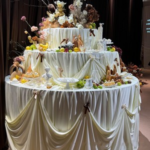 Wedding Iron Props Three-layer Dessert Table <strong>Cake</strong> <strong>Stand</strong> - Product Image 1