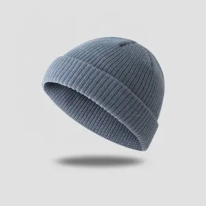 Wholesales character oem fashion short blank adult winter customized acrylic fisherman beanies and hat