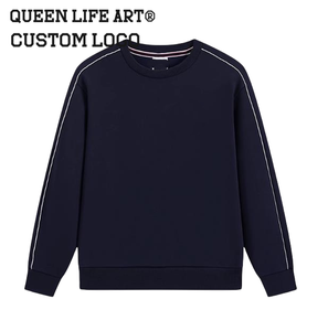 Sudadera sin mangas para mujer, diseño personalizado ODM, color gris <span class=keywords><strong>Nimbus</strong></span>, 480 gramos, con parches bordados, hombros caídos, personalizable, lisa. - Product Image 2