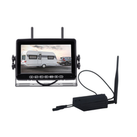 Système de caméra de recul pour chariot élévateur sans fil numérique AHD 7'' TFT avec enregistreur DVR portable, moniteur et base magnétique IR