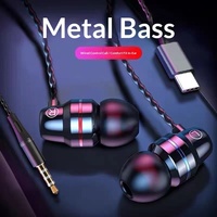 Écouteurs filaires intra-auriculaires torsadés en métal dégradé de 1,2 mètre, 3,5 mm, avec suppression du bruit, étanches, pour jeux, ordinateurs et mobiles
