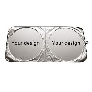 Custom Logo Summer <b>Sun</b> Protection Double Ring New Coated Silver Cloth <b>Sun</b> Shield Front Shield Nylon Umbrella Heat Insulation - Product Image 1