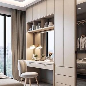Modern Built Wardrobes System Furniture Designs Luxury Sliding Door <strong>Wall</strong> <strong>Storage</strong> Wooden Walkin Closet <strong>Bedroom</strong> TSJ 5-Year - Product Image 2
