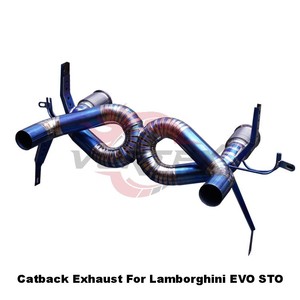 Sistema de Escape Vortex Performance EVO STO 5.2 V10 de Titanio, Catback Recto con Tubo en X, Sonido Azul Quemado, Mejora de Rendimiento - Product Image 1