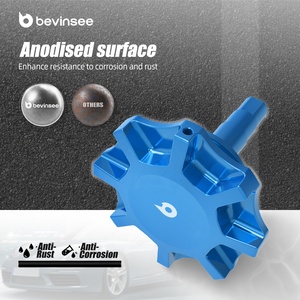 Tapa de depósito de dirección asistida de aluminio Bevinsee N54 N52 N55 N20 M54 M52 para <span class=keywords><strong>BMW</strong></span> E36 E46 E81 E90 E39 Z4 E82 X1 X3 X5 Z1 <span class=keywords><strong>Z3</strong></span> Z4 Z8 - Product Image 4