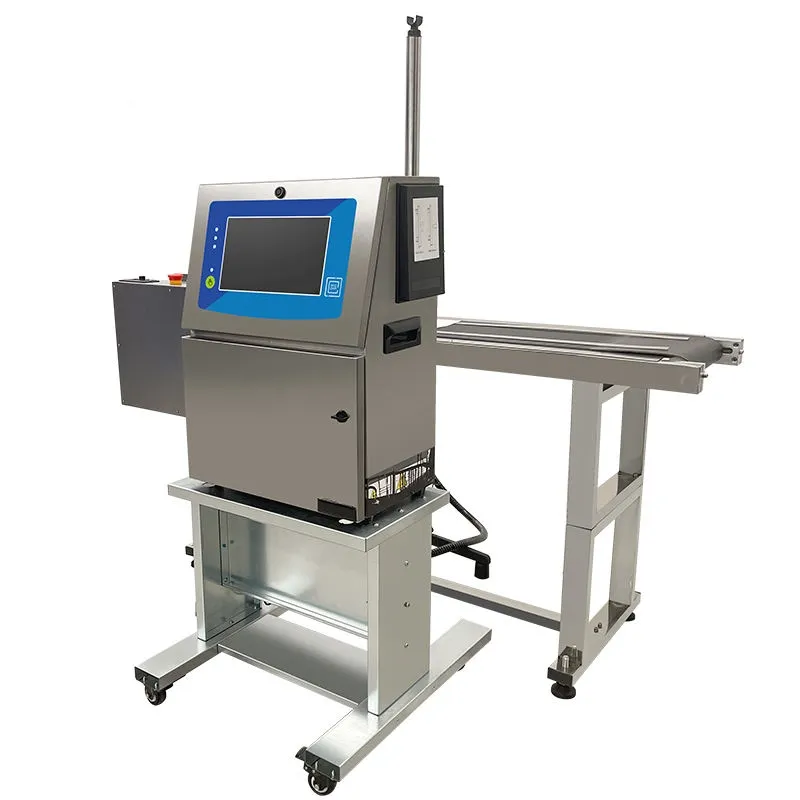 เครื่องพิมพ์อุตสาหกรรมอัตโนมัติใหม่สายไข่ PVC CIJ อิงค์เจ็ทออนไลน์เครื่องพิมพ์รหัสวันที่เครื่องพิมพ์ถุงขวดท่อพลาสติก