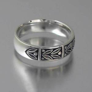 Anello in Argento Anticato Unisex, Accessorio Minimalista Vintage per Uso Quotidiano - Product Image 6
