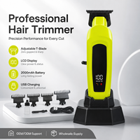 Tondeuse à cheveux sans fil professionnelle, moteur silencieux à faible bruit, tondeuse électrique rechargeable, machine de coiffure silencieuse pour la maison et le salon