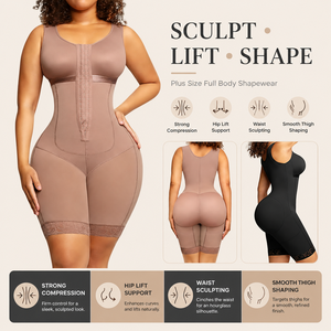 Langqin Body sculptant intégral respirant pour femme, effet ventre plat, post-partum, gaine amincissante taille haute - Product Image 2
