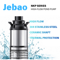 Pompe à eau submersible Jebao NKP en acier inoxydable, pompe de circulation à haut débit pour bassin à carpes koï, fontaine, cascade, jardin