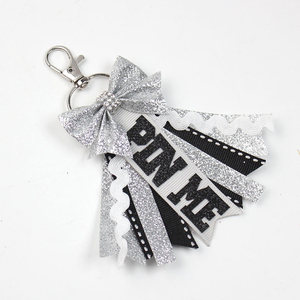 Llavero con Moño de Animadora para Competencia de Fútbol y Baloncesto, Pin de Animadora, Recuerdo Deportivo, Colgante de Regalo con Pedrería para Animadoras de Béisbol - Product Image 6