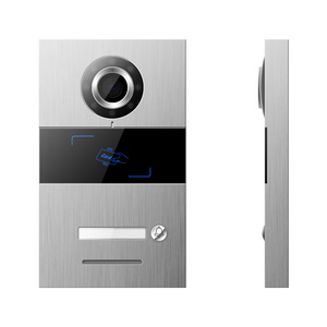 Mini <span class=keywords><strong>interphone</strong></span> vidéo couleur 7 pouces avec carte IC, PoE, pour villa, système VDP - Product Image 2