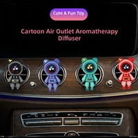 Diffuseur de parfum pour voiture, flacon vide rechargeable, design mignon de dessin animé, fixation sur grille d'aération, aromathérapie pour voiture