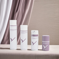 Bouteille en plastique PP sans air carrée de luxe 50ml 100ml 150ml et 200ml Capacités Utilisation pour shampooing parfum eau et soins de la peau avec pompe