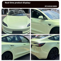 Vinilo Verde Mate PET para Envoltura de Coches, Efecto Aguacate, con Liberación de Aire, Precio de Fábrica, Rollo para Tiendas de Detallado Automotriz