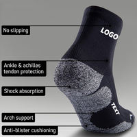 Chaussettes de sport en tissu éponge personnalisées avec logo, pour femmes et hommes, course à pied, randonnée, sport, chaussettes de cheville