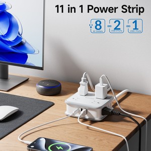 Enchufe USB estándar de EE. UU. Estilo americano Oficina Escritorio Mesita de noche Estantería UL Muebles Regleta - Product Image 2