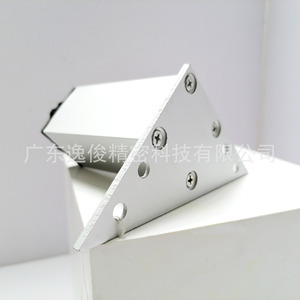 Aluminum <b>Sofa</b> <b>Legs</b> With Triangular Top Plate Silver Heavy Duty Minimalist Design <b>For</b> Furniture Support - Product Image 2