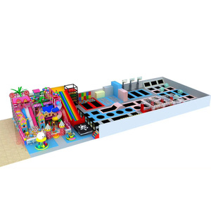 Indoor Children's <b>Trampoline</b> Park Basketball Frames Ball Pools Jumping Bridge <b>Trampoline</b> Children's Amusement Parks - Product Image 2