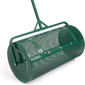 Épandeurs pour pelouse et jardin Épandeur à panier en maille métallique robuste de 36 pouces à pousser/remorquer Compost Équipement d'entretien du jardin Épandeur de fumier - Product Image 1