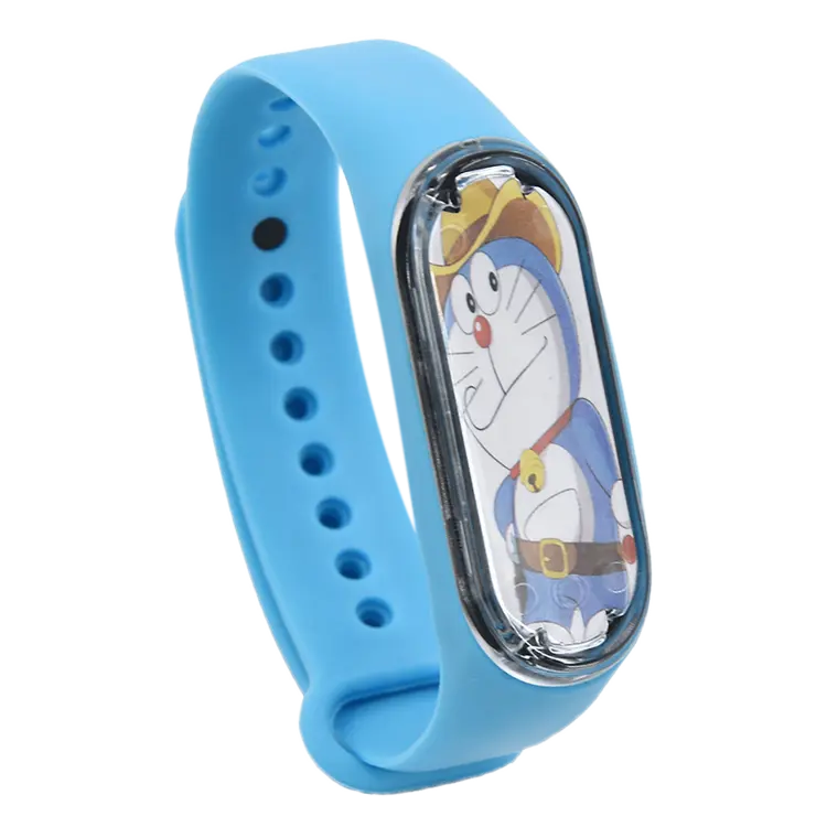Neues Design Cartoon Anime Gemusterte Uhr Zifferblatt LED Show Uhren Armbanduhr Kinder Saat