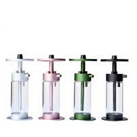 Fournisseur direct transfrontalier : Chicha arabe simple en verre dépoli coupe-vent, personnalisable, pour bars et KTV