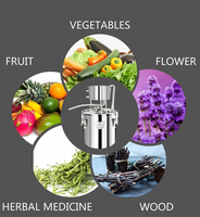 Alambic à Alcool Domestique Facile d'Utilisation en Acier Inoxydable, Machine à Extraction par Distillation à Vapeur pour Huiles Essentielles (Romarin)