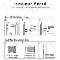 Monitor LCD LED Industrial de 17 Pulgadas con Pantalla Táctil Capacitiva de 10 Puntos, Interfaz USB, Resolución 1280x1024, Relación de Aspecto 5:4