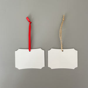 Pendentifs d'ornement en métal d'entrepôt des États-Unis Décoration de maison de Noël personnalisée Ornement en métal de coeur en vrac pour l'impression par sublimation - Product Image 4