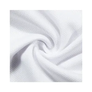 26P032 Breathable 100% Polyester Birdseye Mesh Knitted Fabric For Sportswear 140GSM