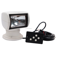 Projecteur de bateau 12V 24V, fournitures marines, télécommande sans fil, étanche, projecteur de recherche maritime
